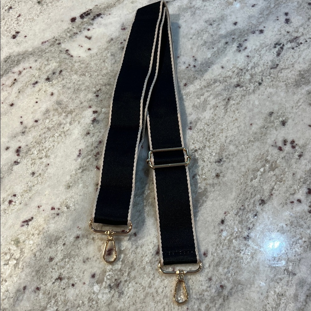 Source Unknown Black and Gold Strap